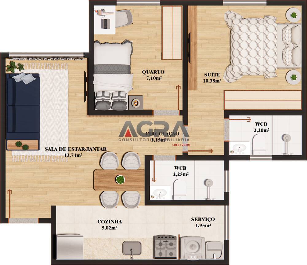 Apartamento à venda com 2 quartos, 51m² - Foto 33