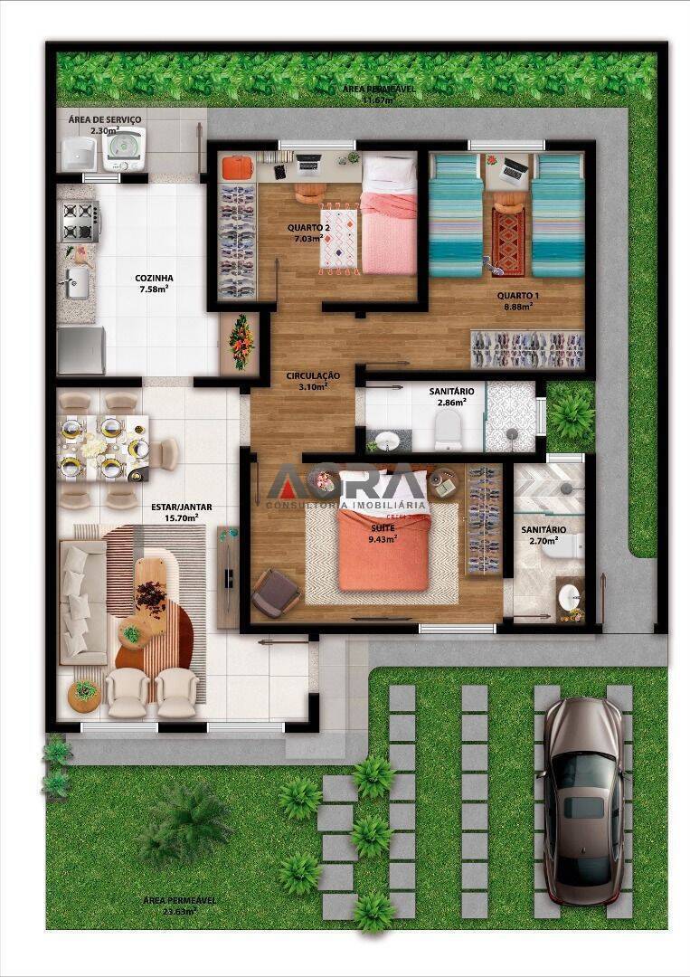 Casa de Condomínio à venda com 3 quartos, 68m² - Foto 26